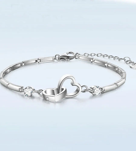 Double Heart Bracelet