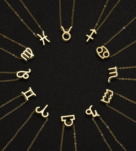 Zodiac Sign Pendant Necklace